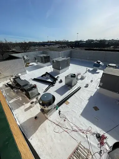 Commercial flat roof