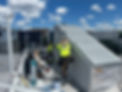 Armstrong Roofing contractors working on a flat roof renovation in Horsham, PA, ensuring a secure and weatherproof structure.