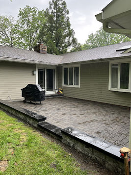 Custom patio paver design by Roca and Associates Construction