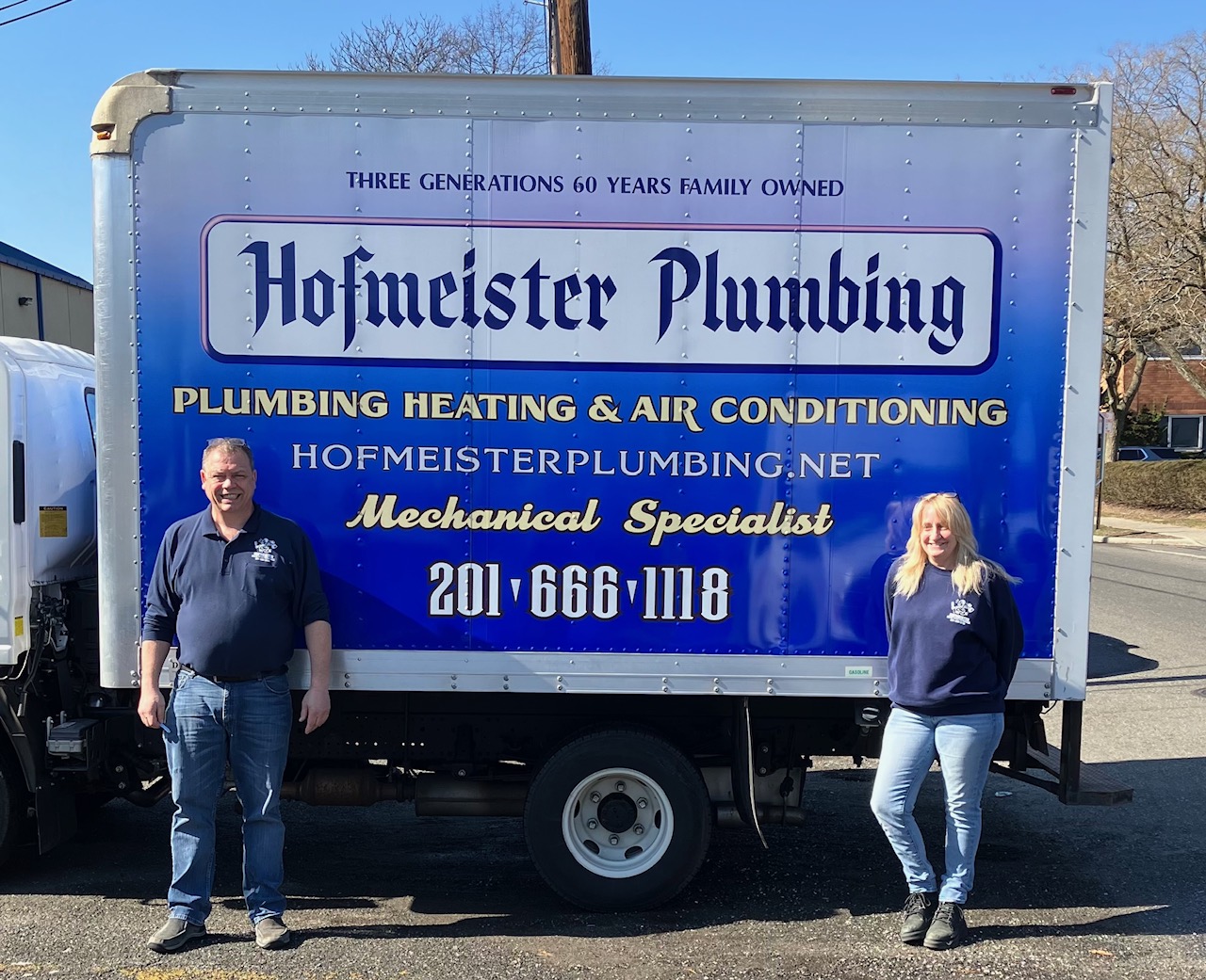 H. Hofmeister licensed plumber working on a residential boiler system in Bergen County NJ