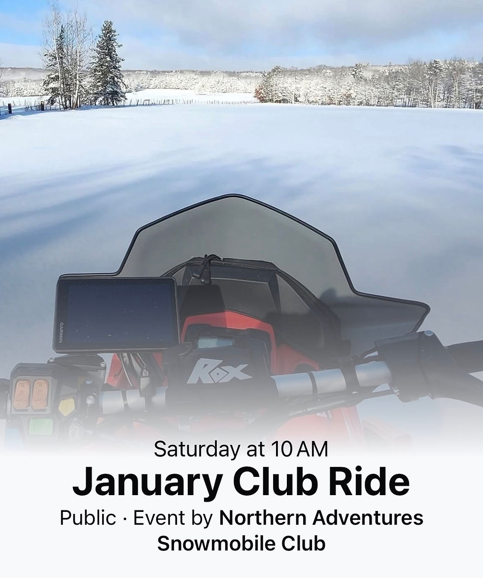 Snowmobile Club Ride
