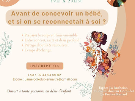 Atelier conférence désir d'enfant & préconception