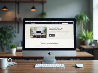 Website design reflecting brand identity