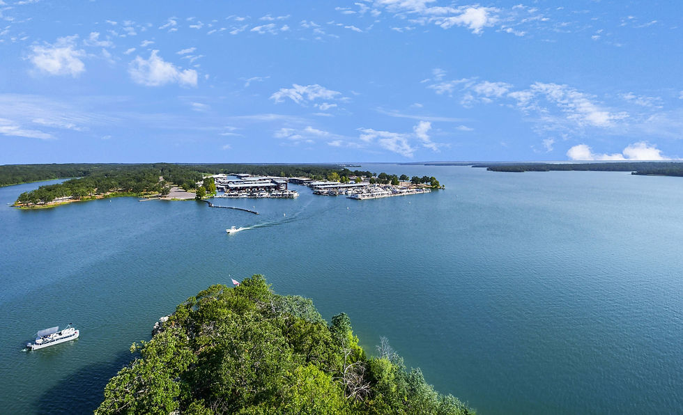Lake View from Tucker Tower, Oklahoma