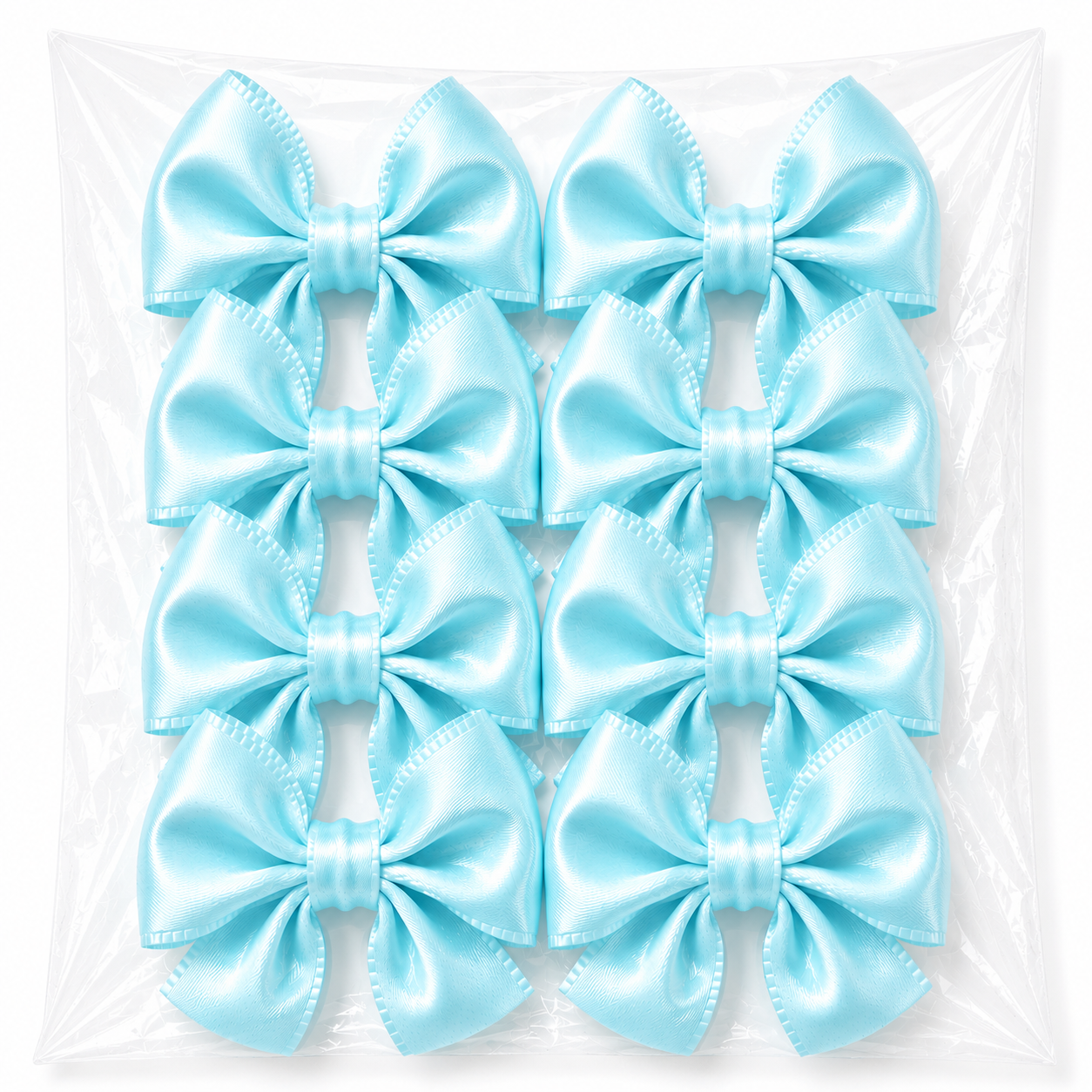 6pc Craft Bows (Light Blue)