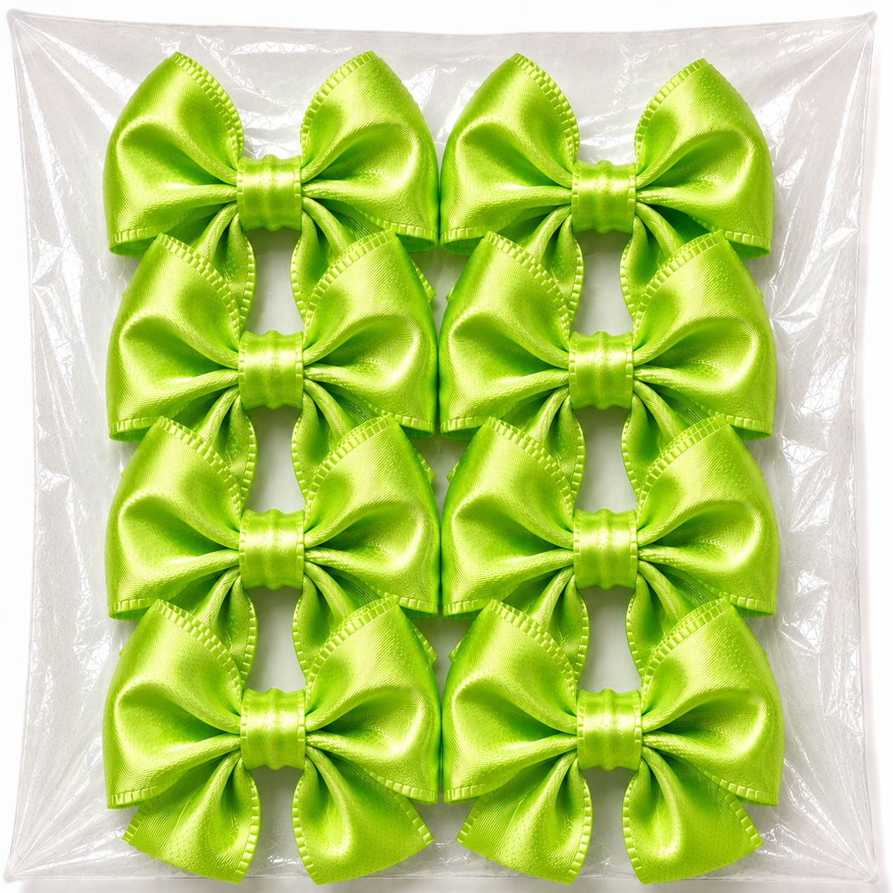 6pc Craft Bows (Neon Green)