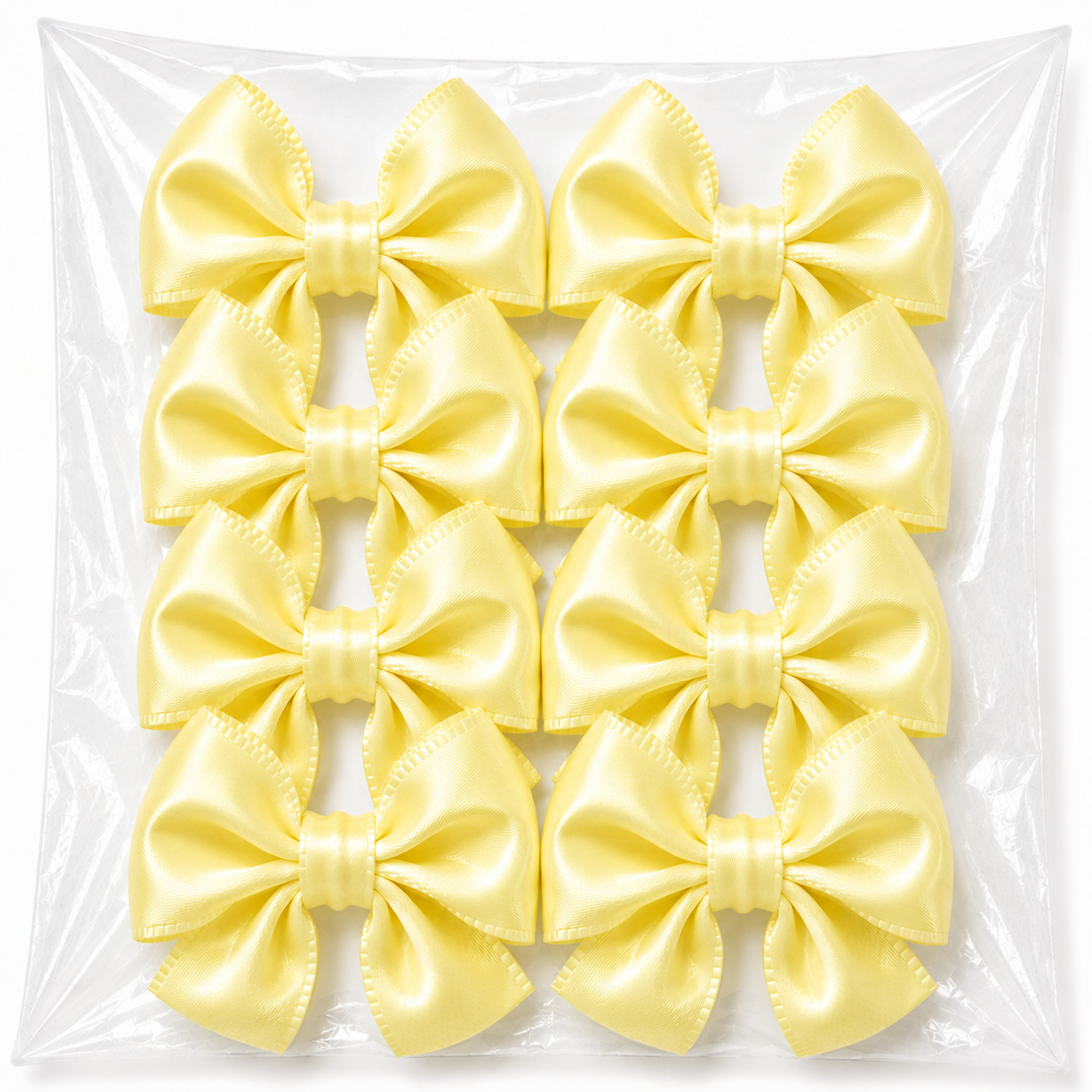 6pc Craft Bows (Light Yellow)