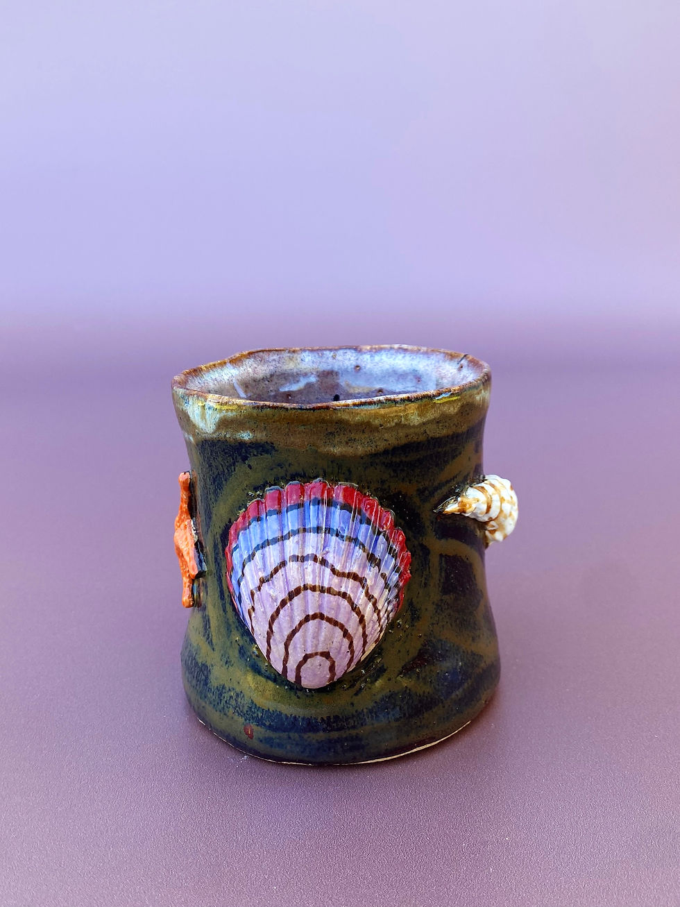Thumbnail: Peppered Plum Seashell Mug