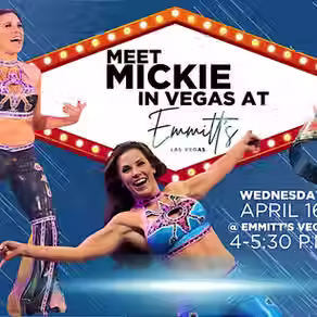 Mickie James Notable Live Meet & Greet + Memorabilia Auction LIVE! from Emmitt's Las Vegas