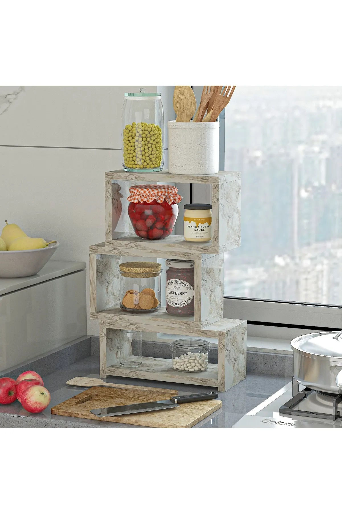 HERA TEZGAH ÜSTÜ RAF - Efes Mermer