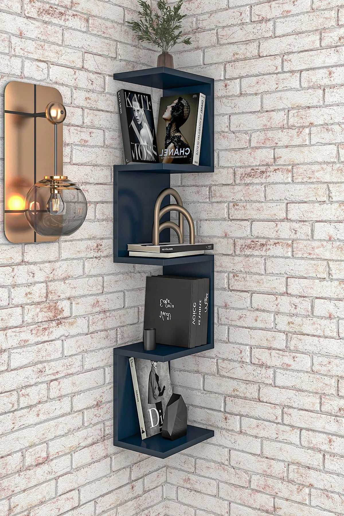 LOKİ DUVAR RAFI - İzlanda Mavi