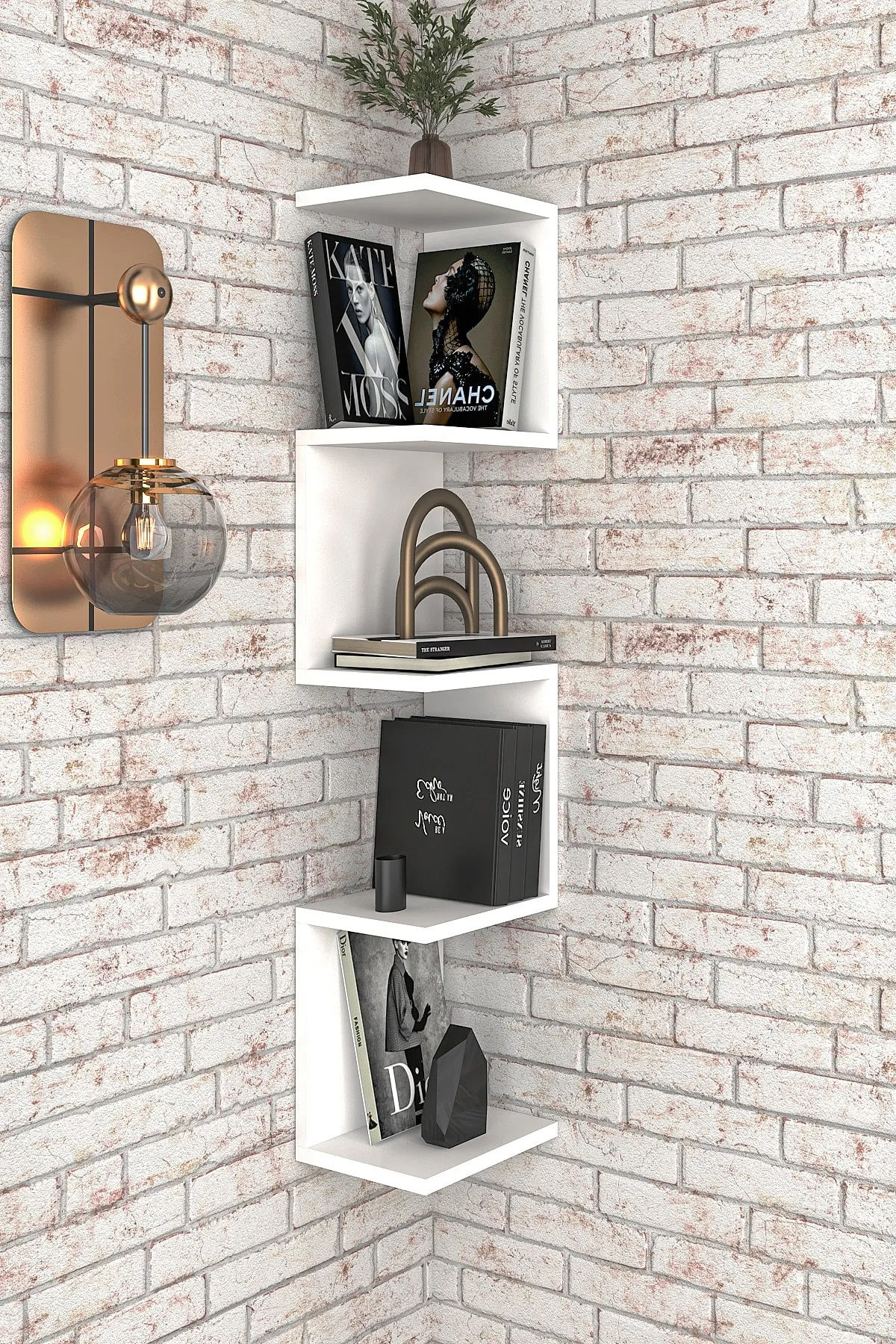 LOKİ DUVAR RAFI - Beyaz