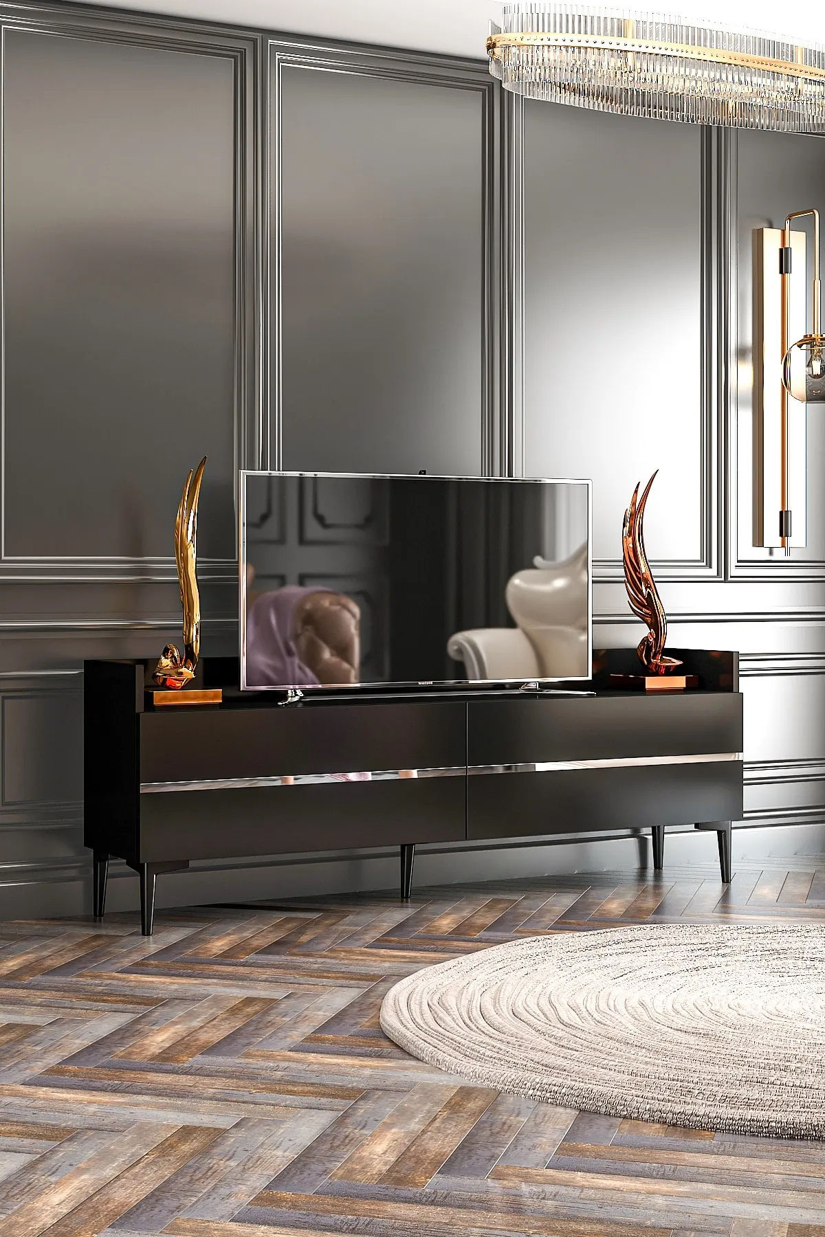 KİMK - 154 cm TV SEHPASI