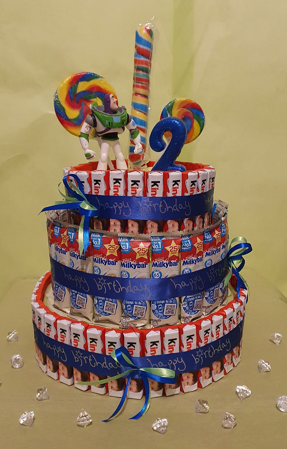 Birthday 3 tier sweet cake