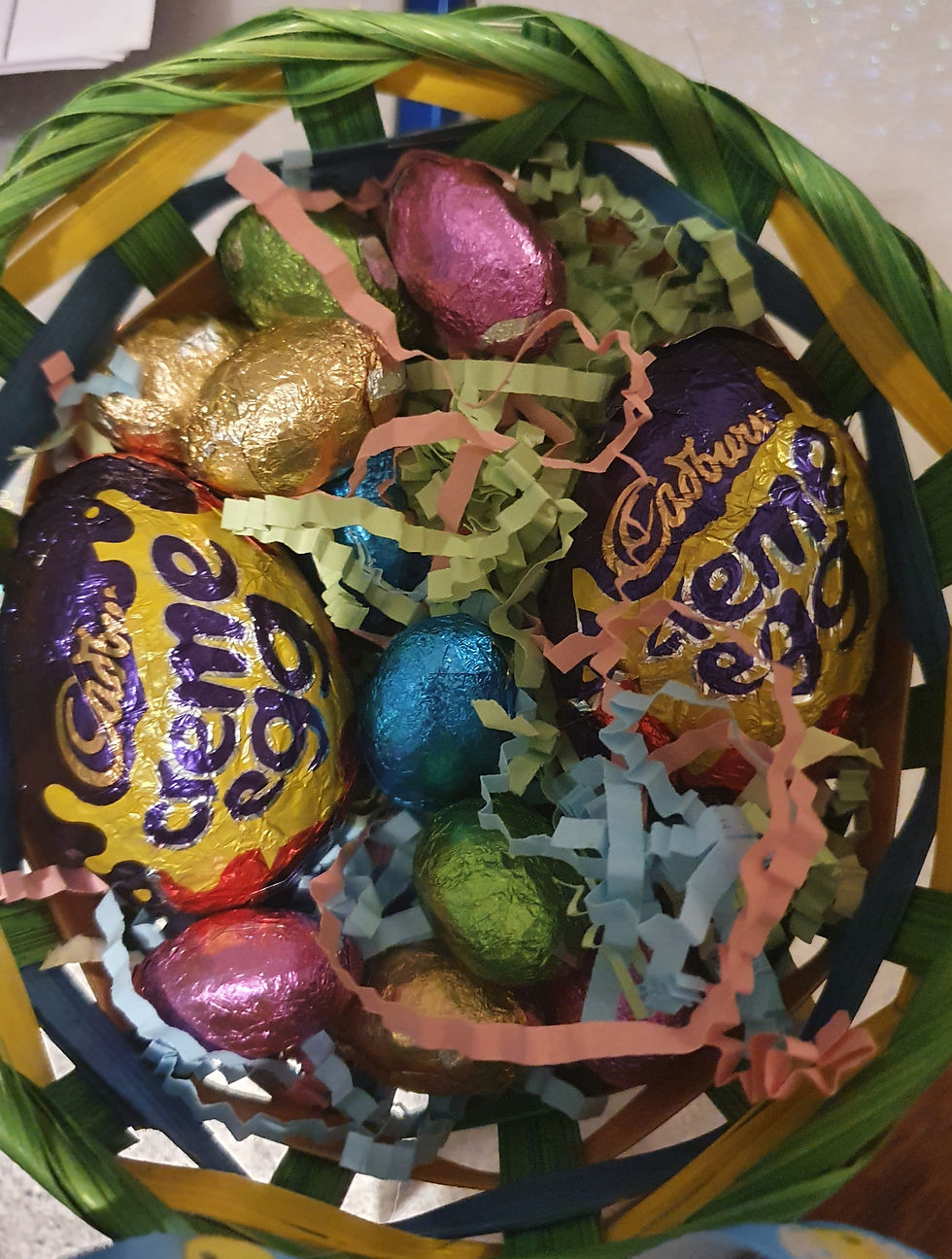 Thumbnail: Large Easter bunny with basket of treats