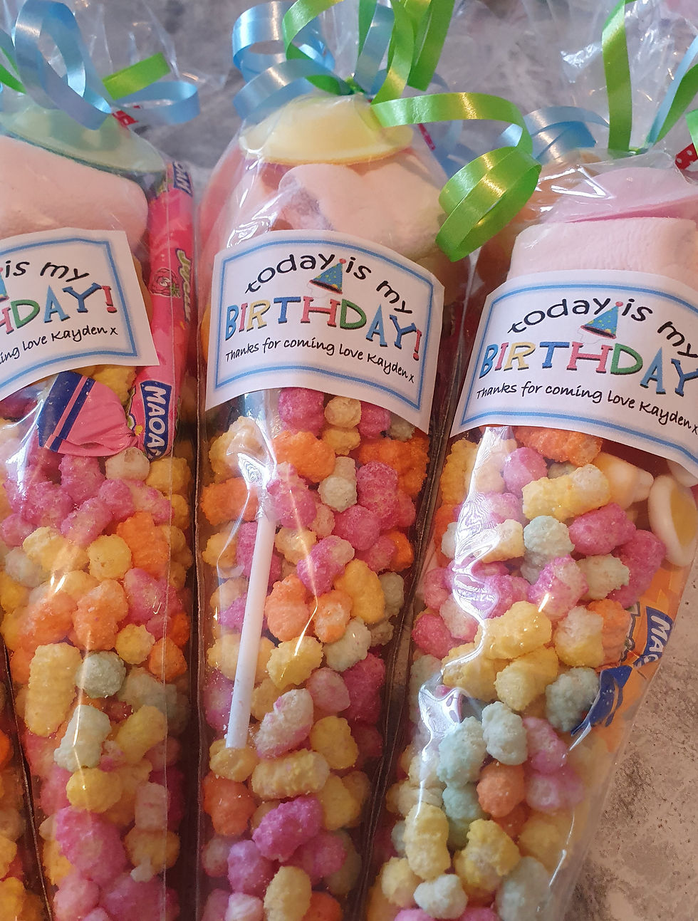 Thumbnail: Personalised birthday sweet cones