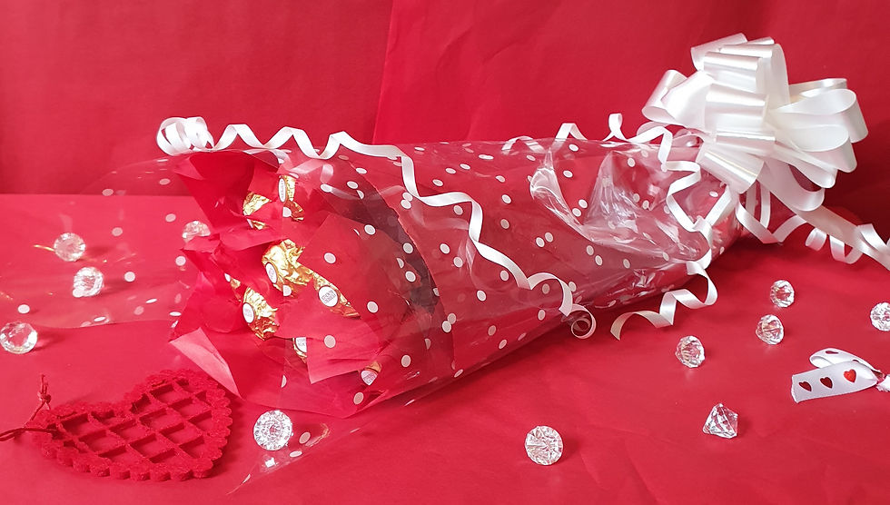 Thumbnail: Handheld ferrero rocher bouquet 