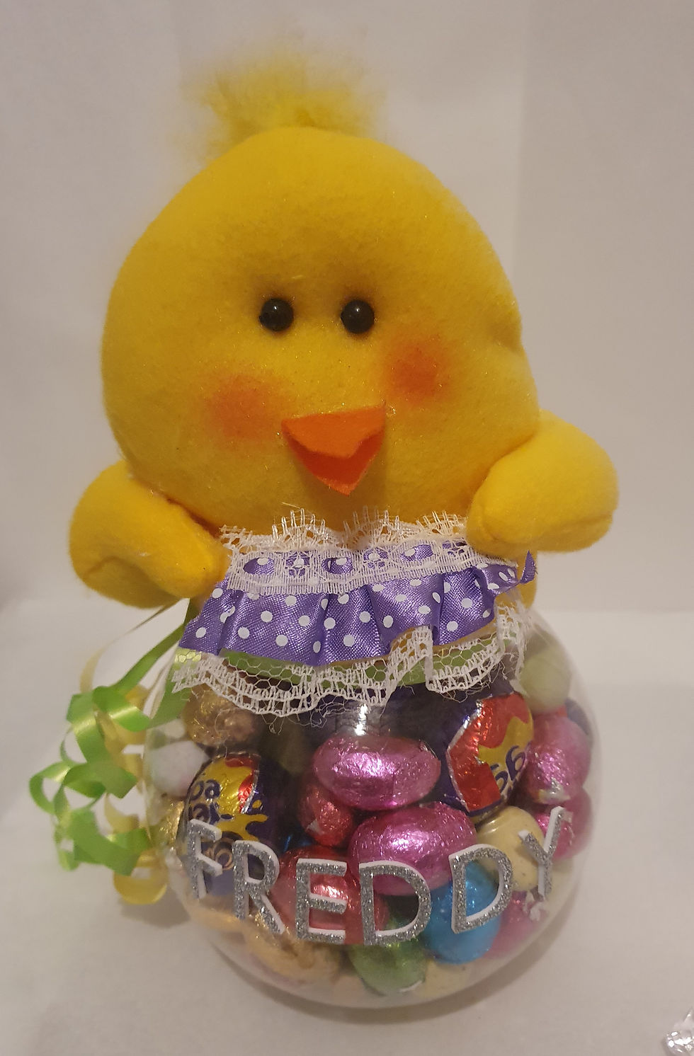 Thumbnail: Easter personalised sweet jars filled