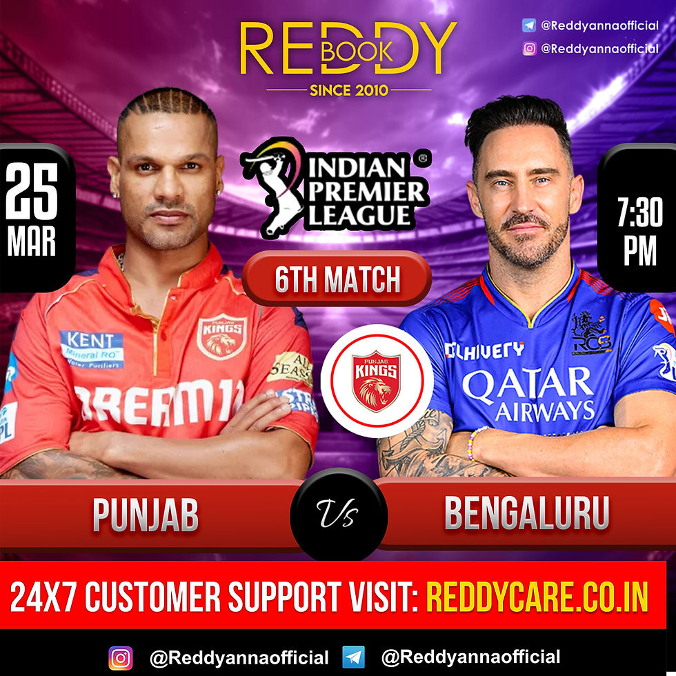 IPL 2024, Royal Challengers Bengaluru (RCB) will lock horns with Punjab Kings (PBKS) at the iconic M. Chinnaswamy Stadium in Bangalore | Reddy Anna