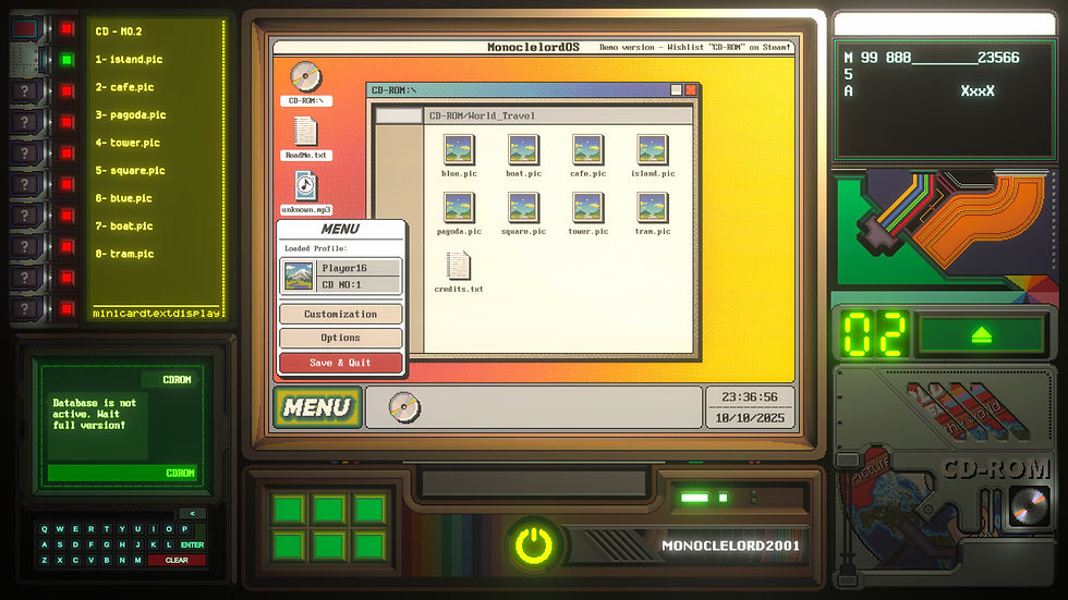 Screenshot: CD-ROM. Via Steam.