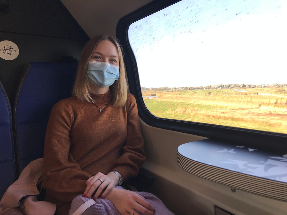 Train ride to Enkhuizen, Netherlands