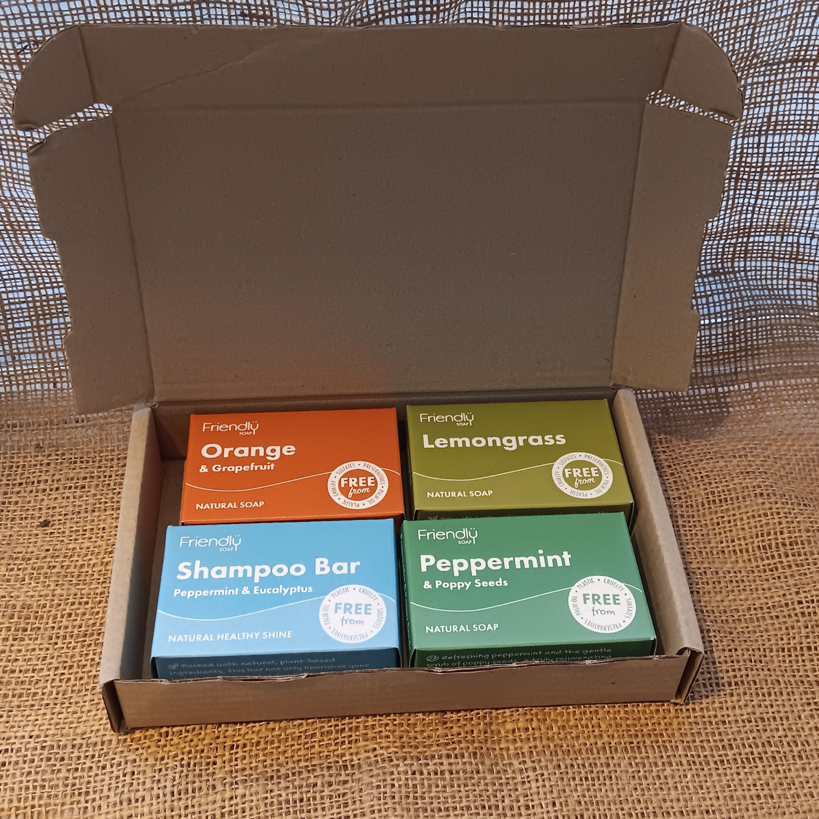 Friendly Soap Citrus Uplift Gift Set – Vegan (4 × 95g)