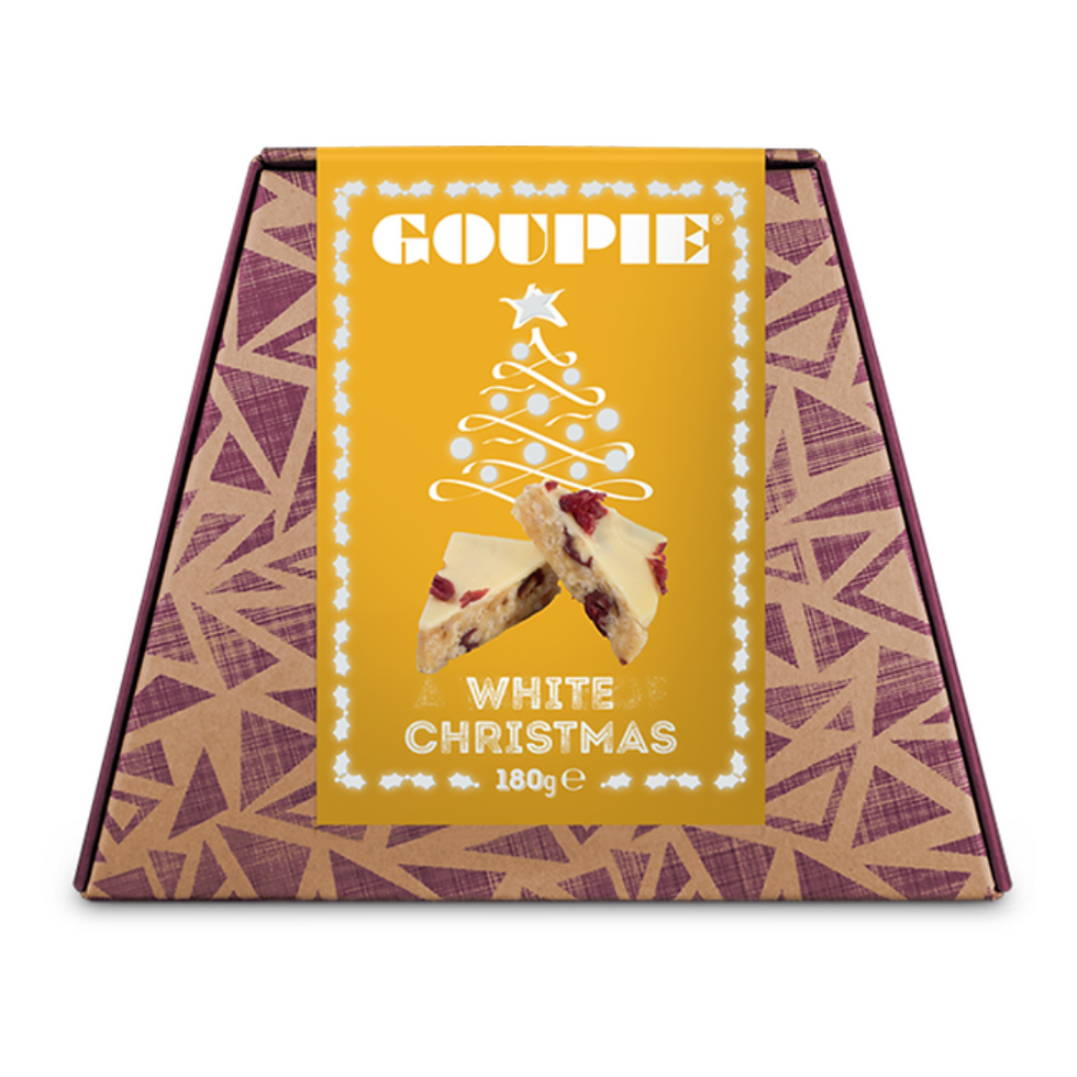 White Christmas Chocolate Goupie – Vegan, Gluten-Free (180g)