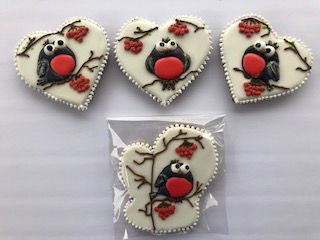 Gingerbread bird on the branch