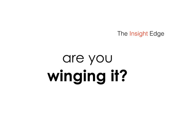 On winging it