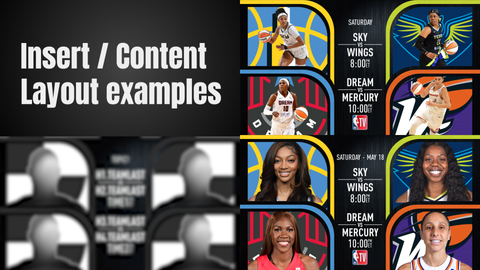 Insert Content Layout Examples - NBATV