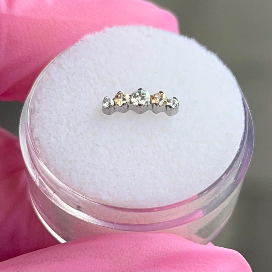 Thumbnail: Champagne & White CZ Prium