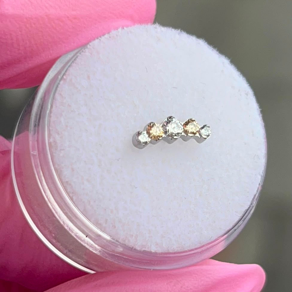 Thumbnail: Champagne & White CZ Prium