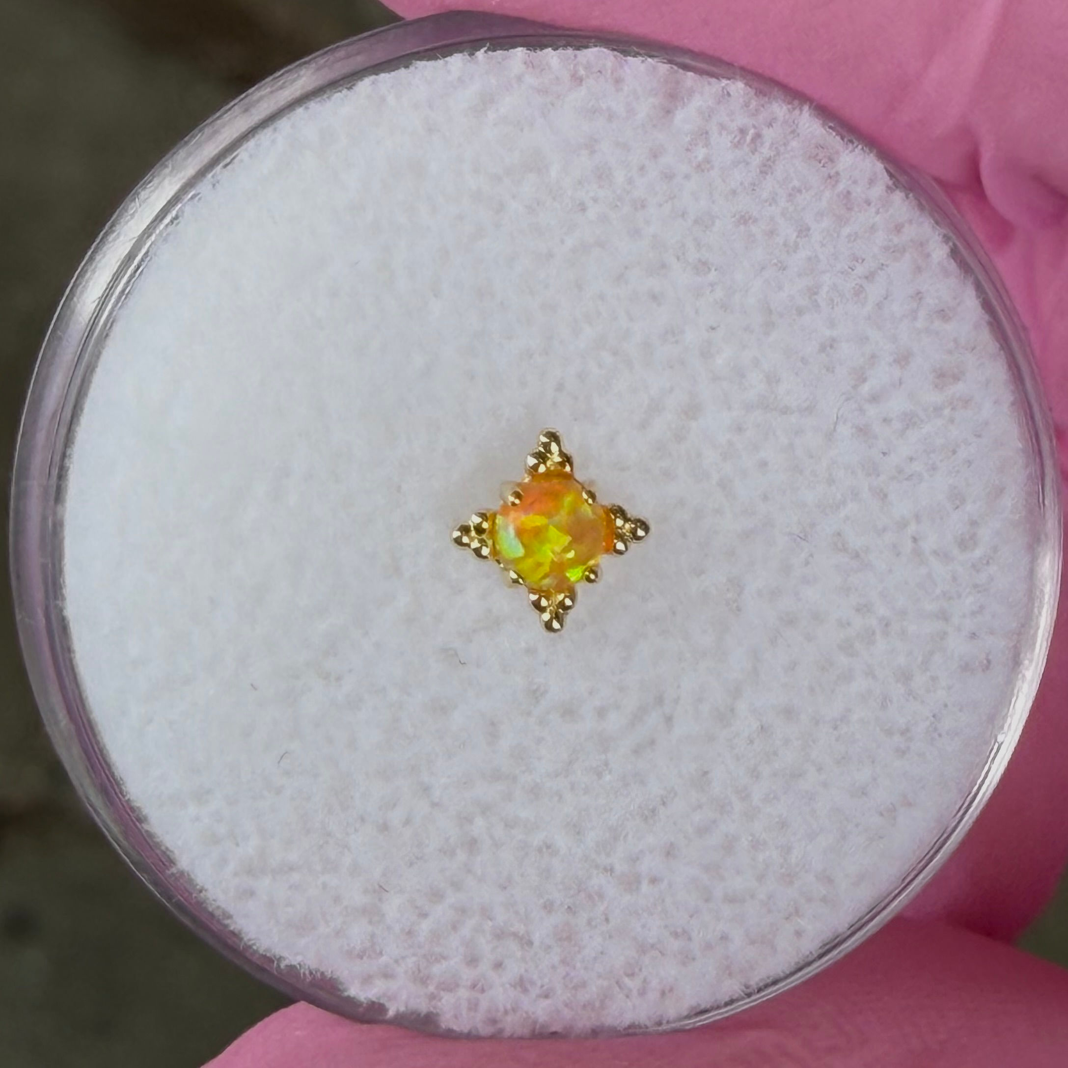 Yellow Gold & Yellow Opal 'Zia'