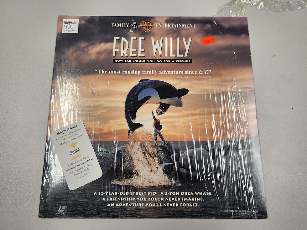 Free Willy Laser Disc