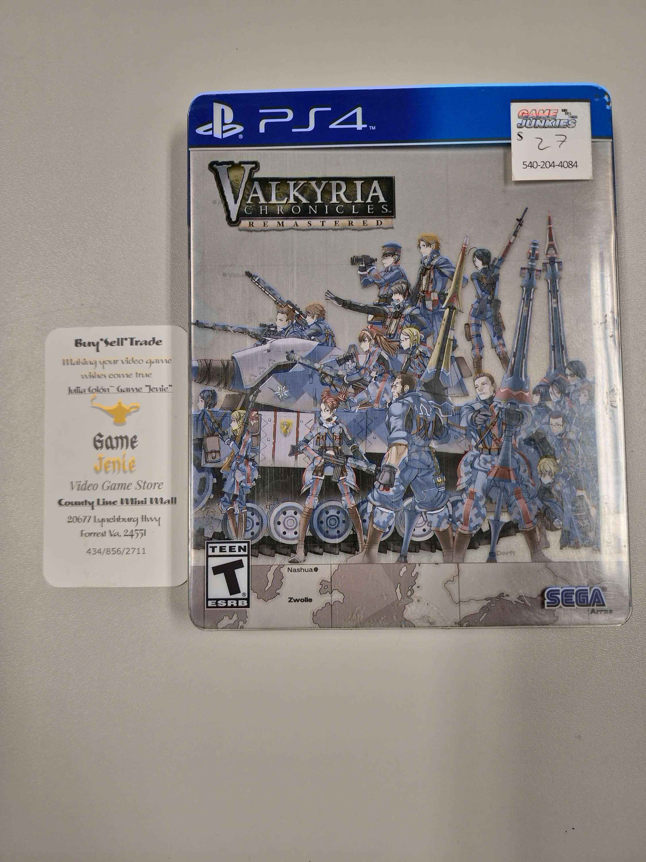 Valkyria Chronicles Remastered Steelbook PS4
