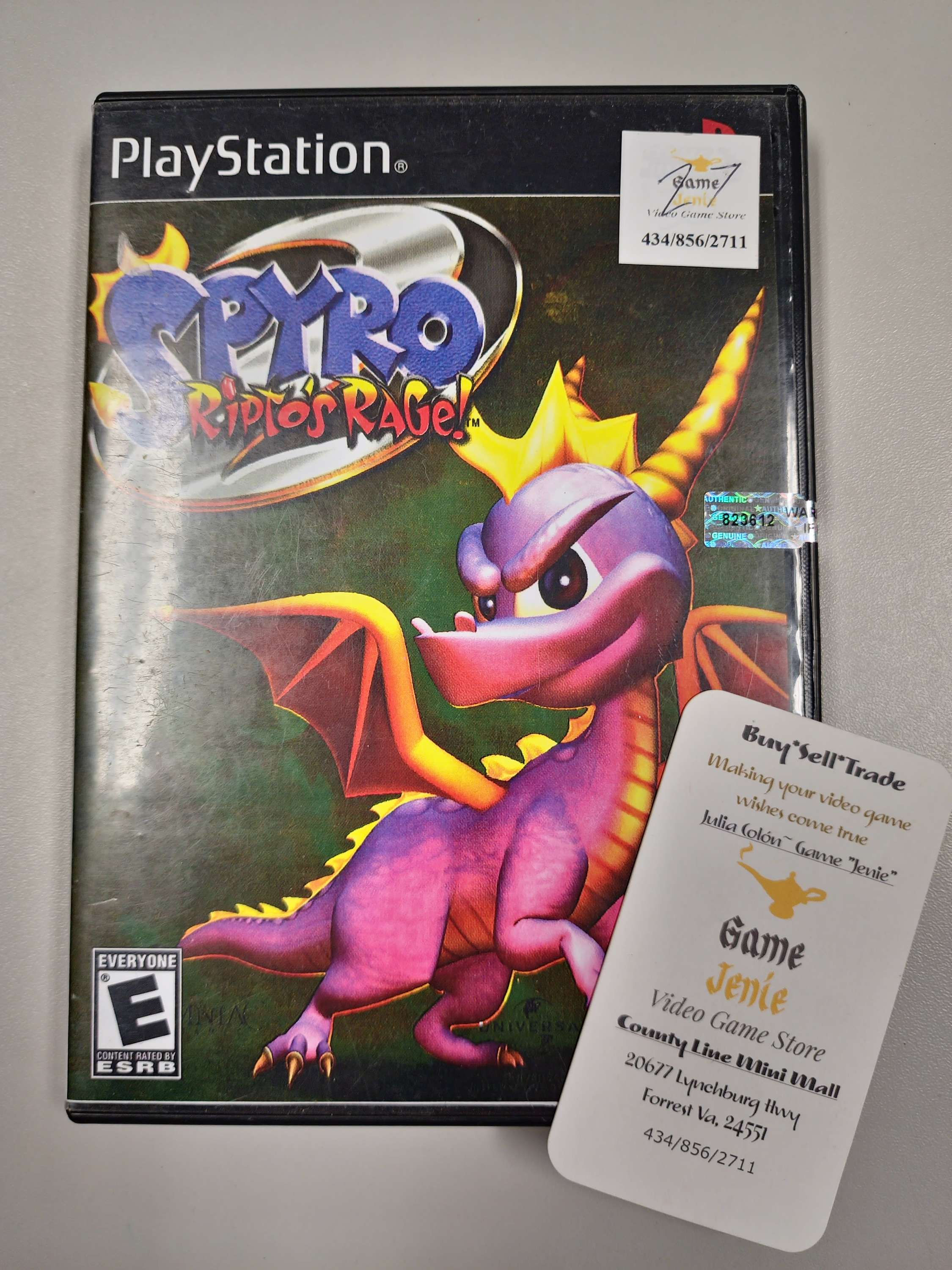 Spyro Ripto's Rage No Original Case PS1