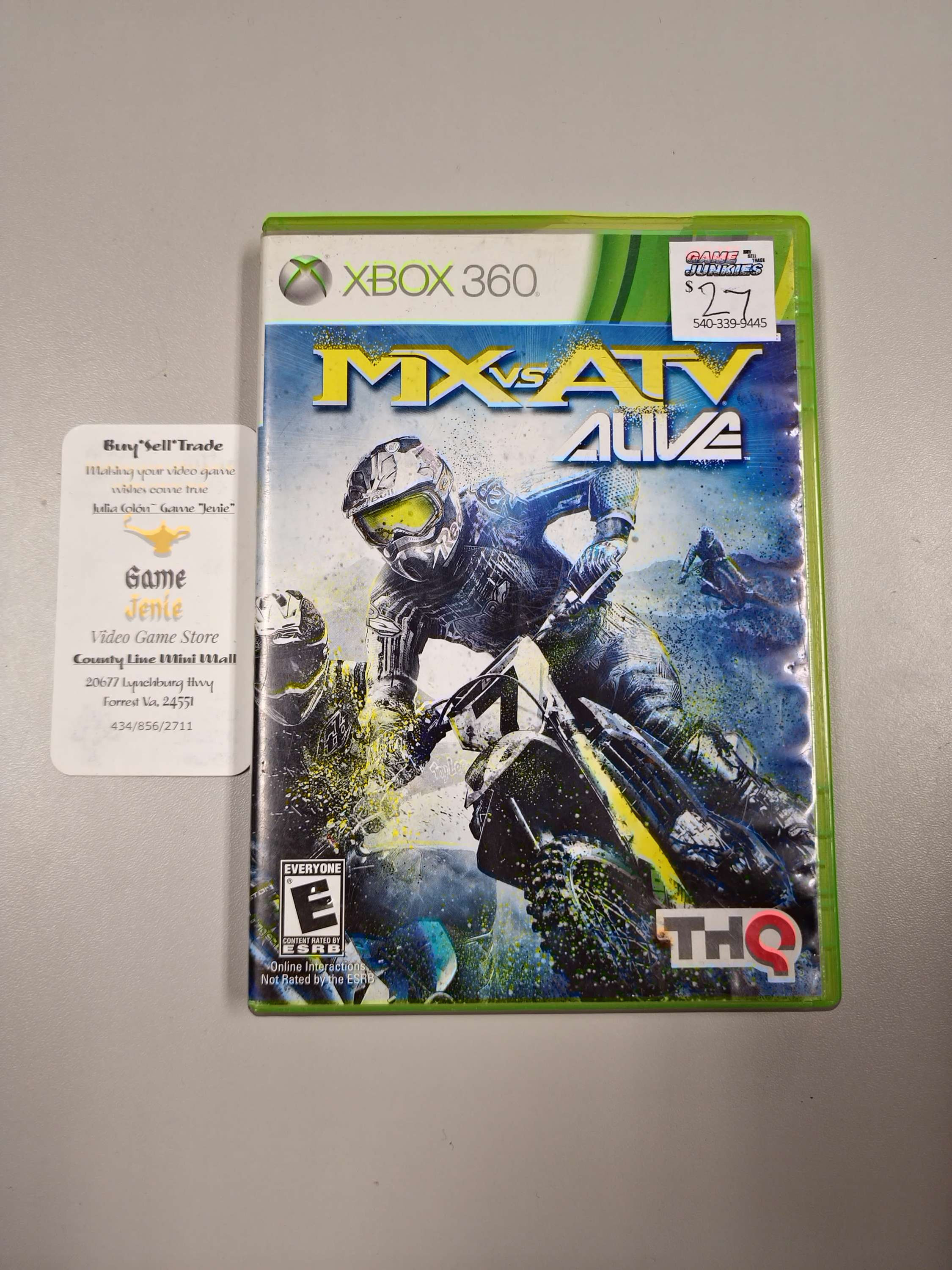 MX Vs ATV Alive Xbox 360