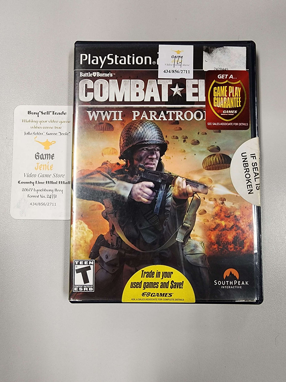 Combat Elite WWII Paratroopers PS2