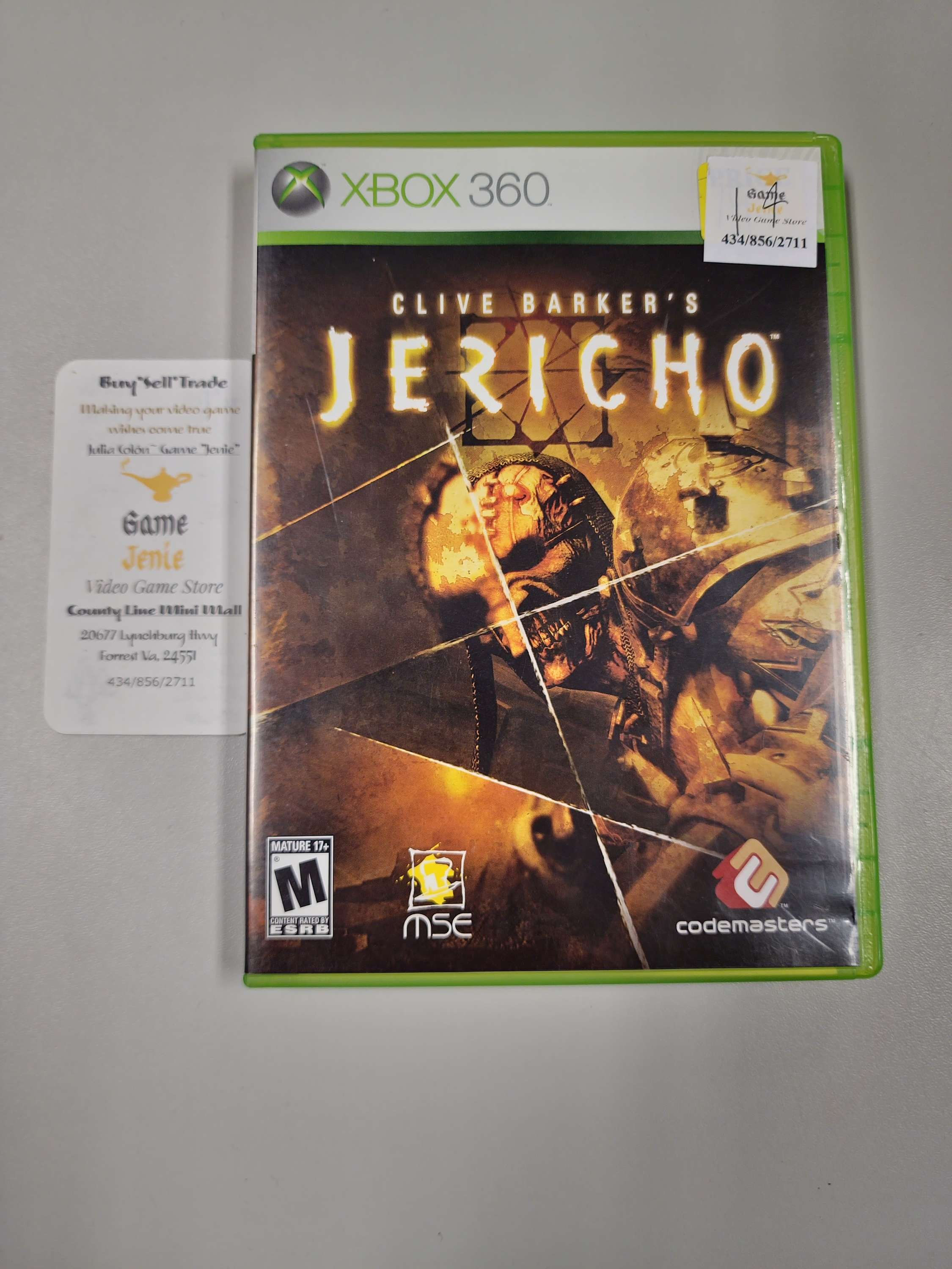 Clive Barker's Jericho Xbox 360
