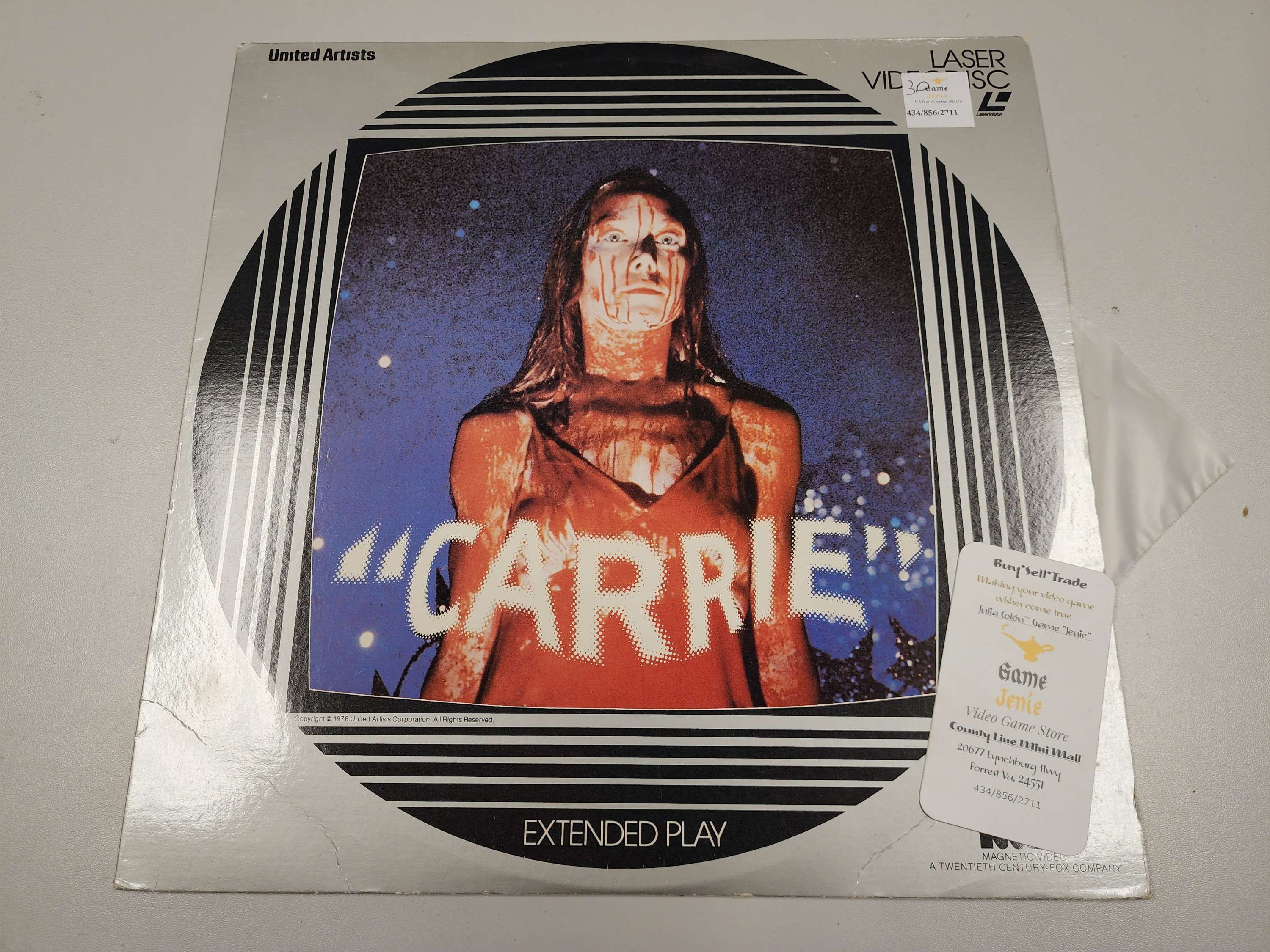 Carrie Laser Disc