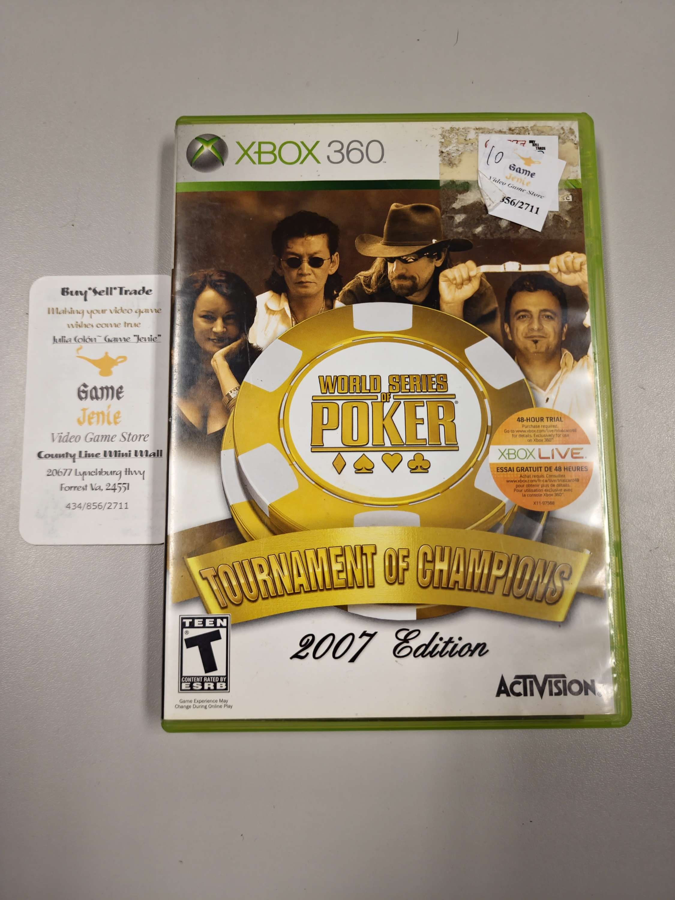 World Series Poker Xbox 360