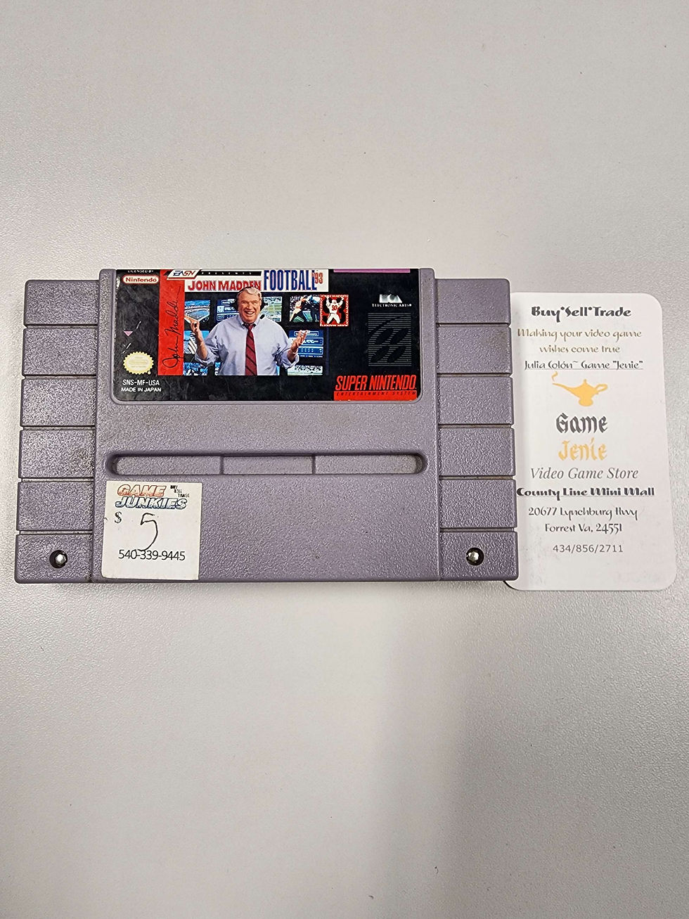 John Madden Football 93 SNES