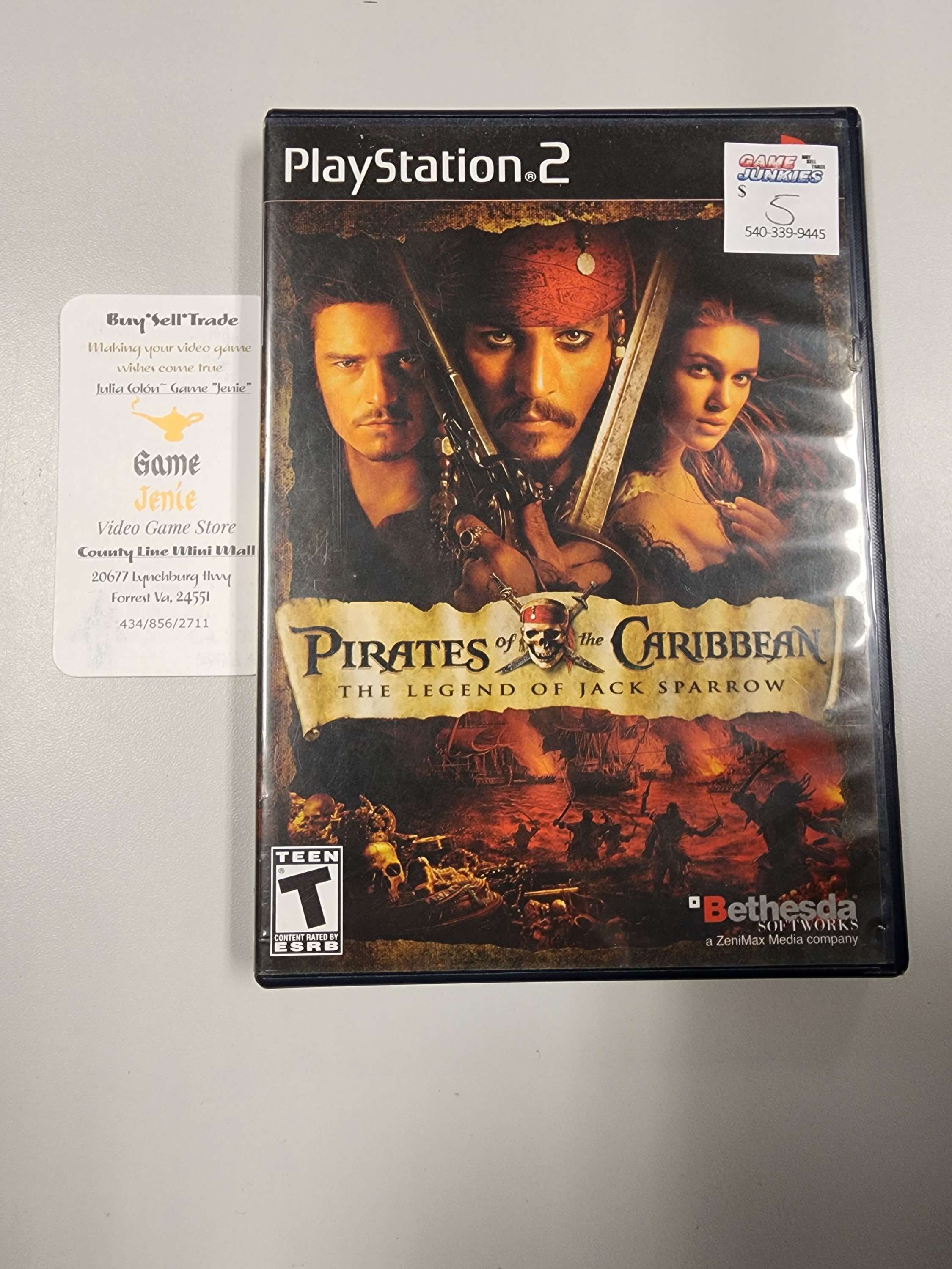 Pirates if the Caribbean The Legend of Jack Sparrow PS2