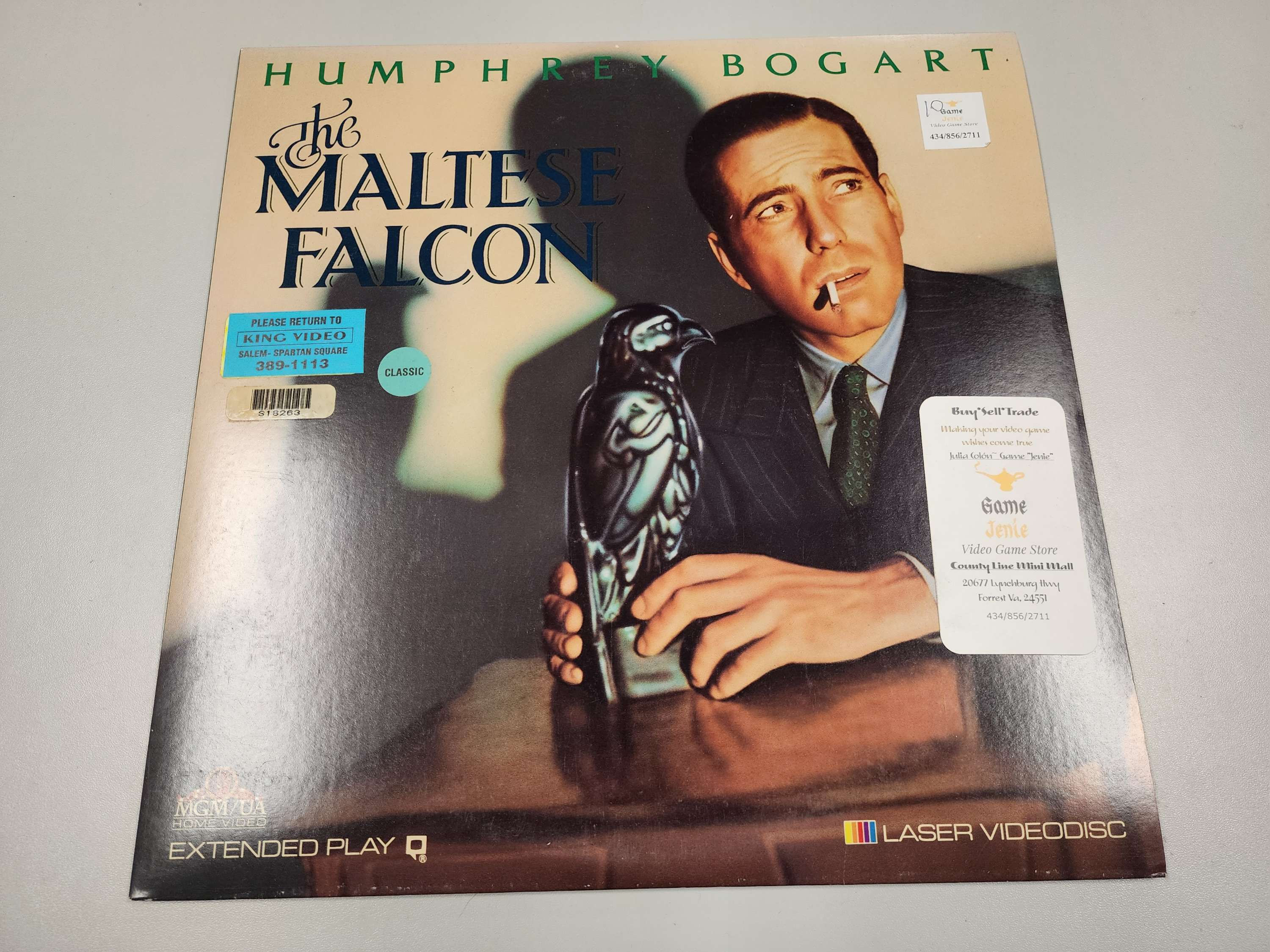 The Maltese Falcon Laser Disc