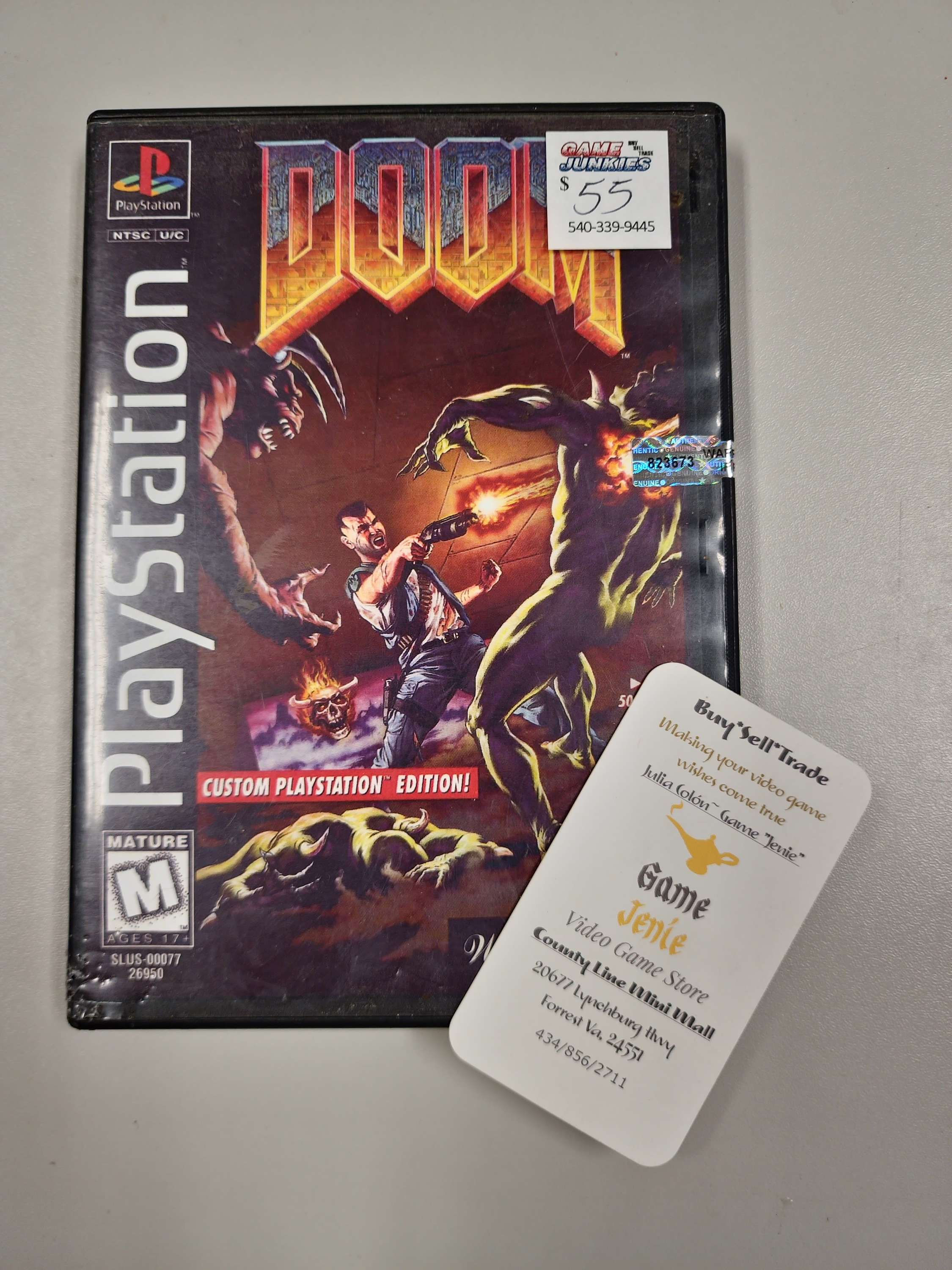 Doom No Original Case PS1