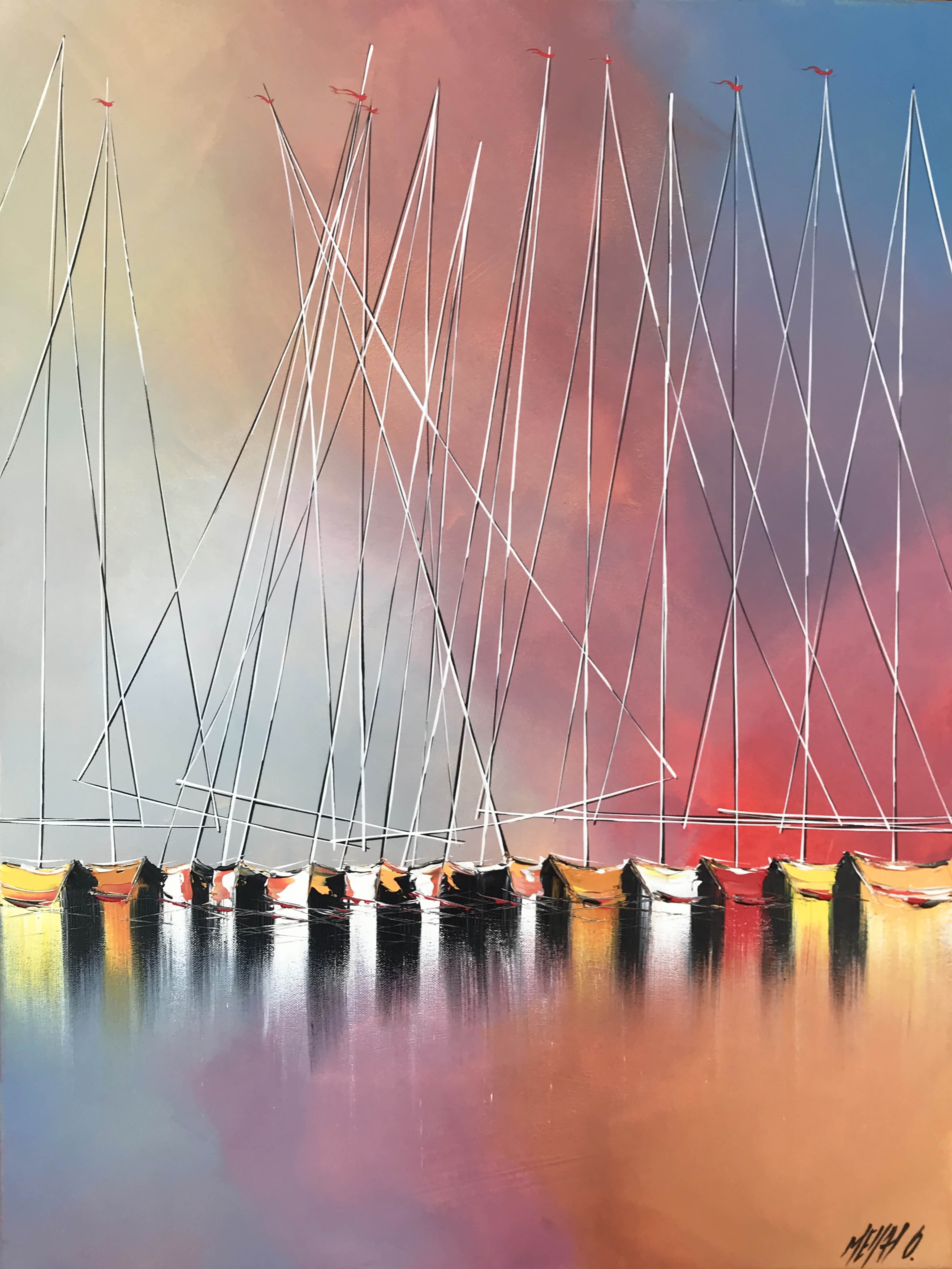 Jeux de mâts... II | 70x50cm