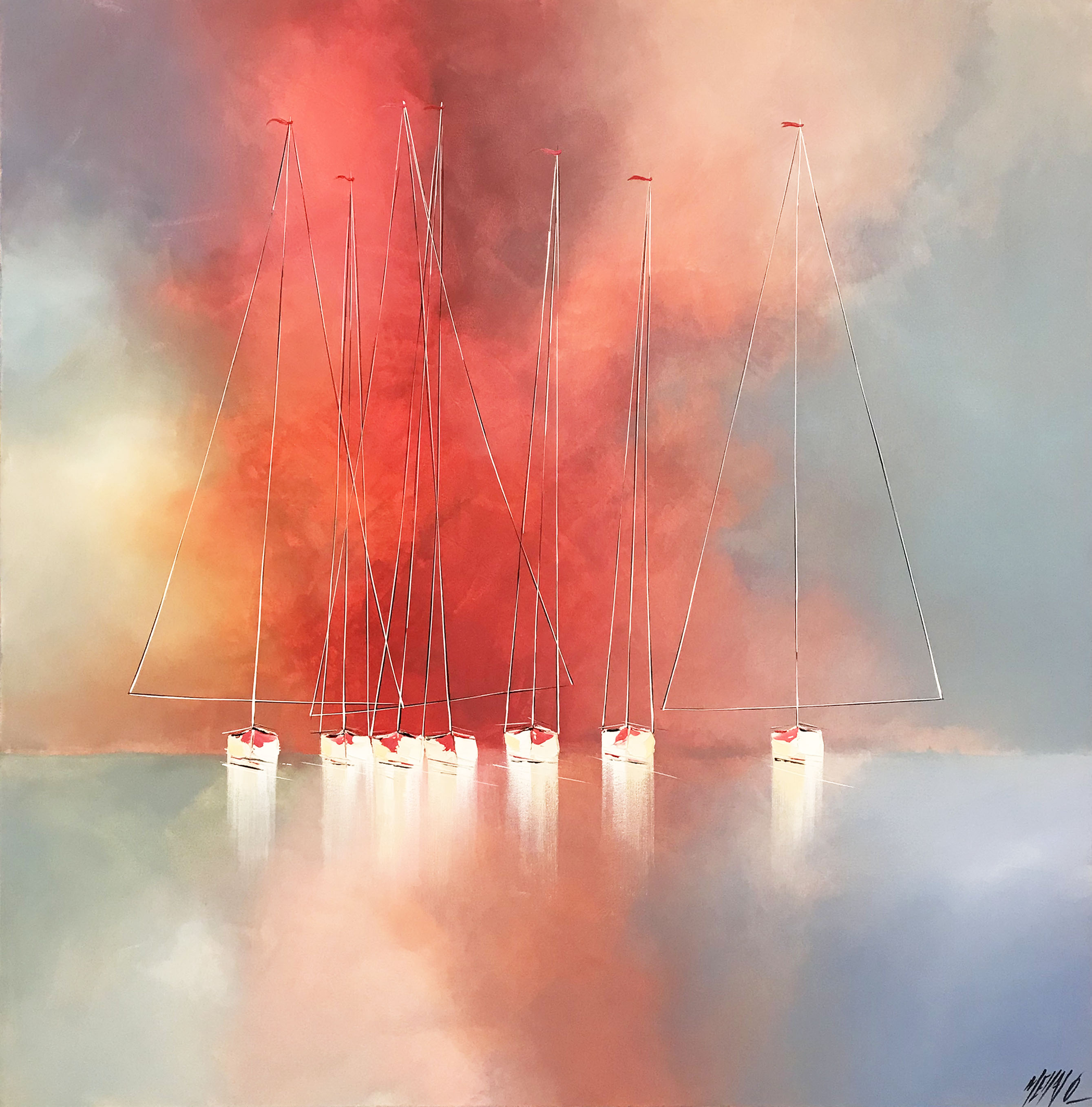 A l'aube d'un nouveau jour | 120x120cm