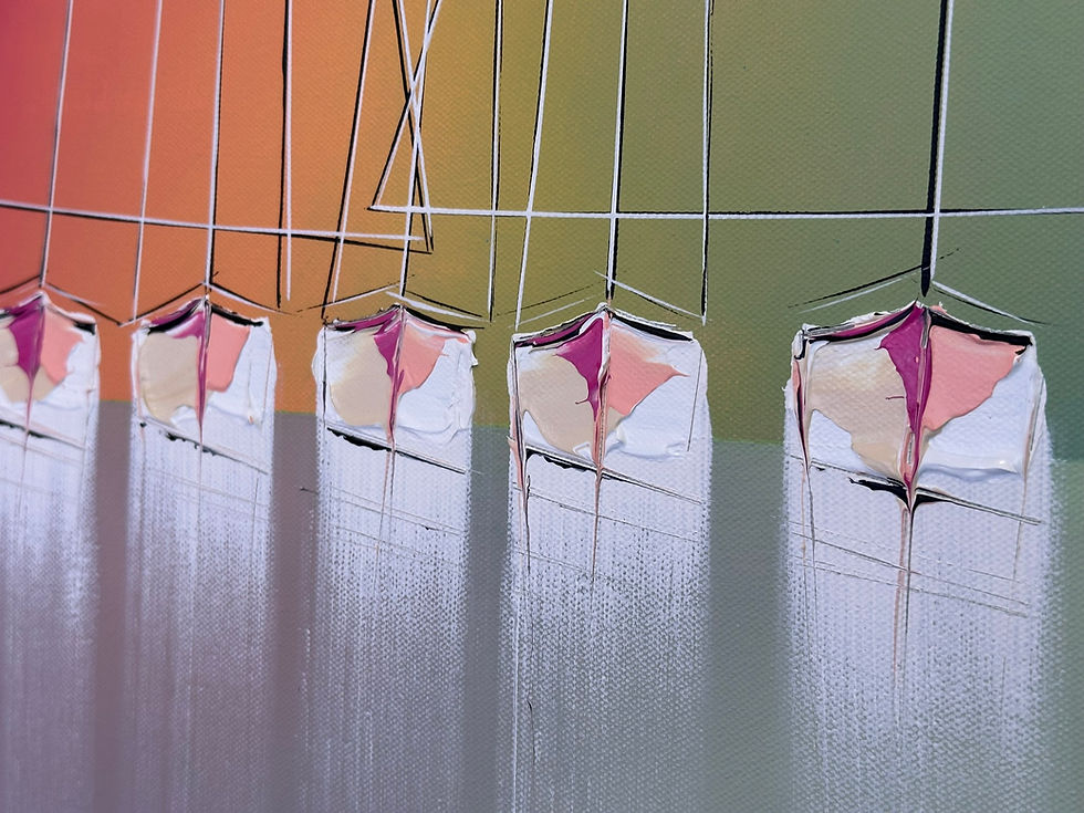 Miniature : Les couleurs de l'arc-en-ciel… | 80x80cm