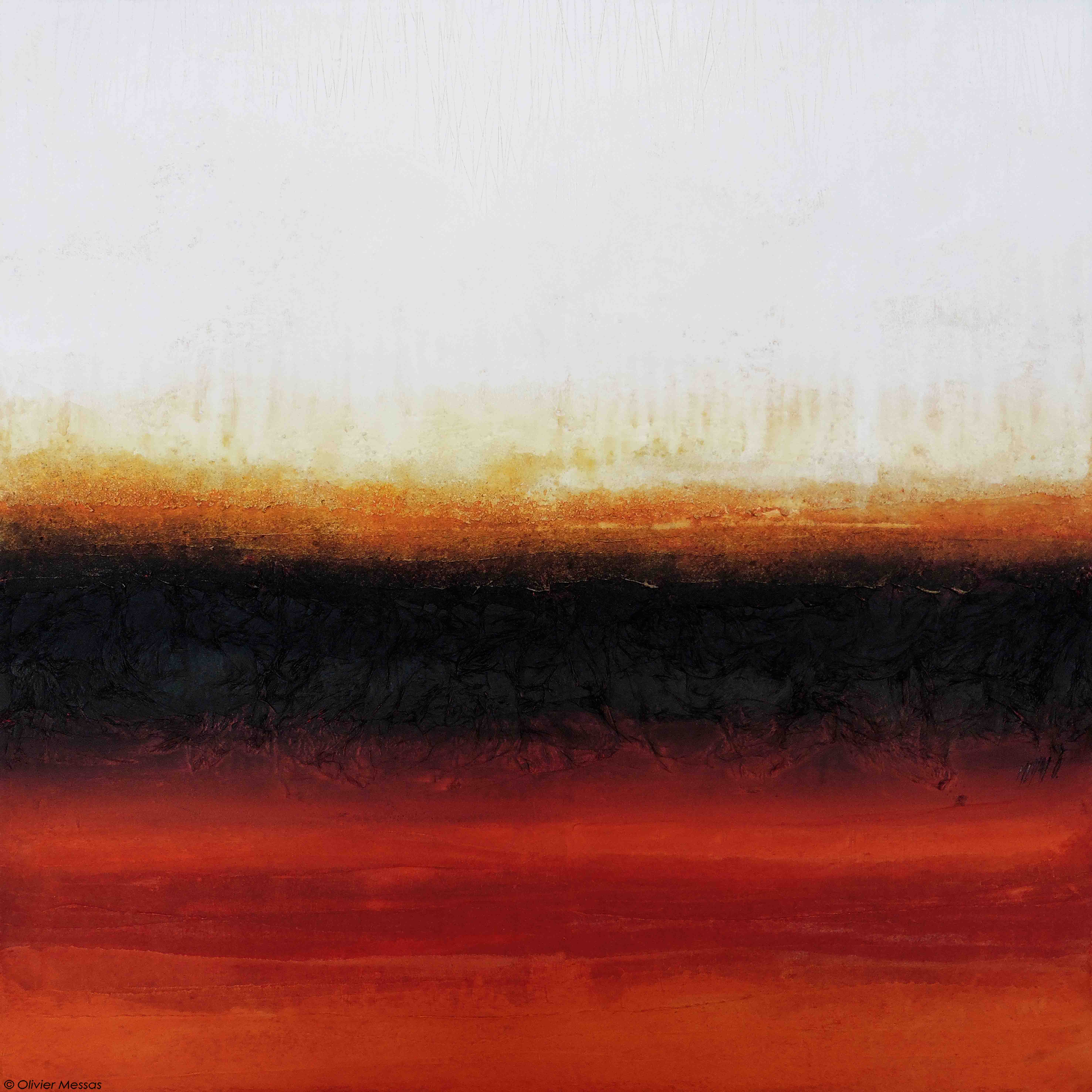 Atmosphère de feu..., 100x100cm