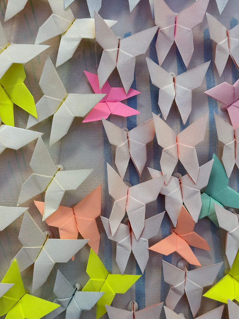 Miniature : Les battements du Printemps...  | 102x102x3cm